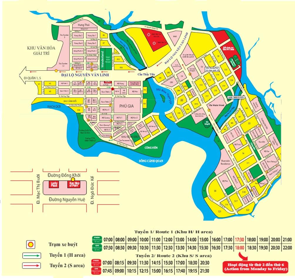 saigon bus map