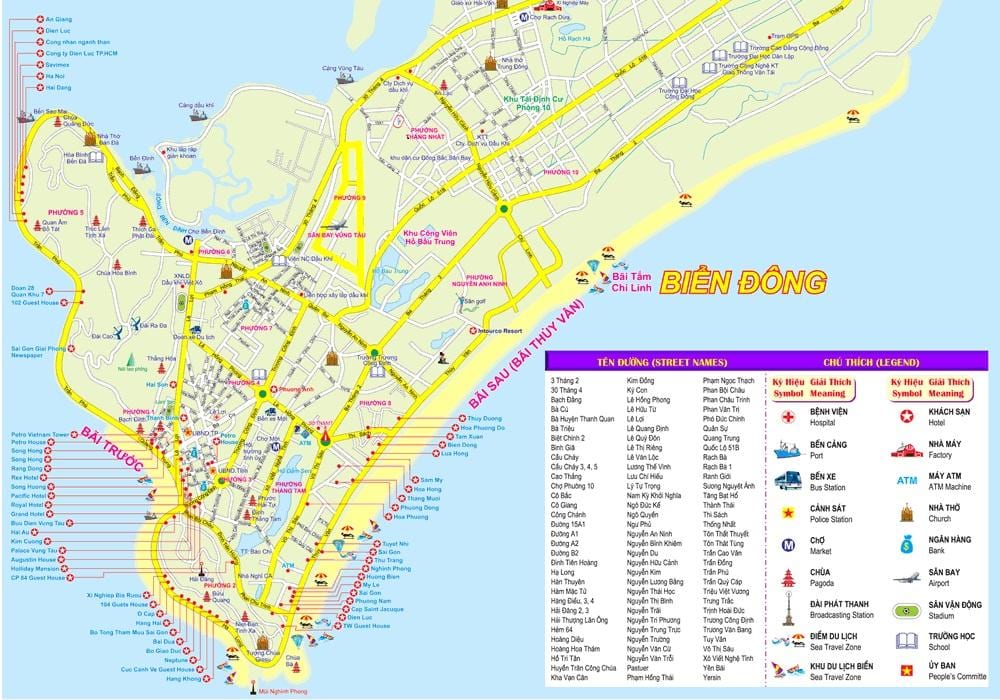 Map of ho chi minh city port