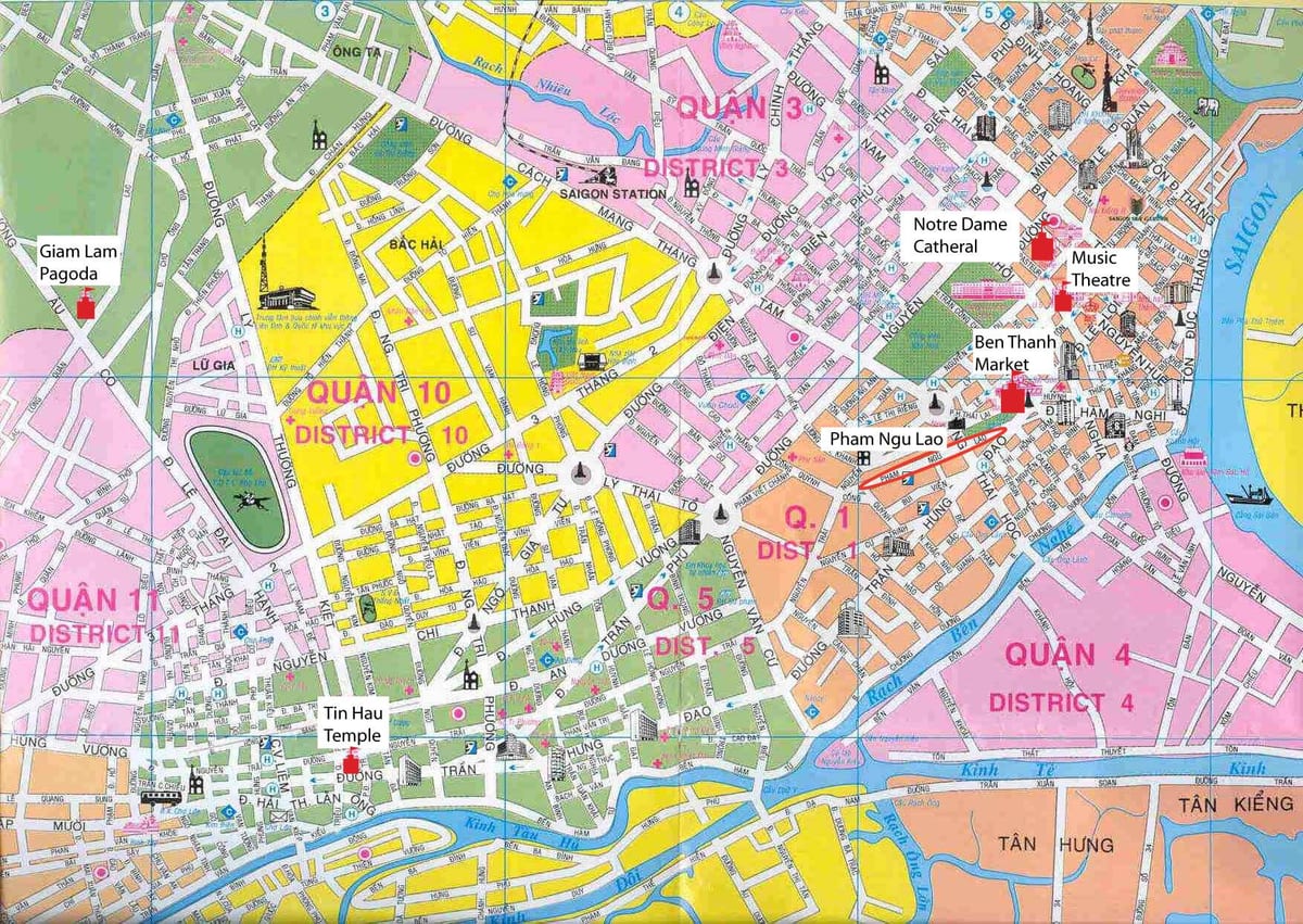 saigon district map