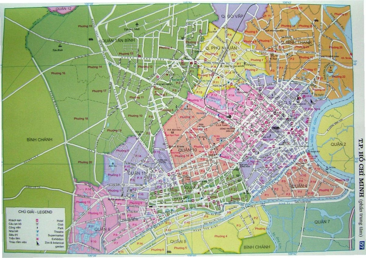 Map of ho chi minh street
