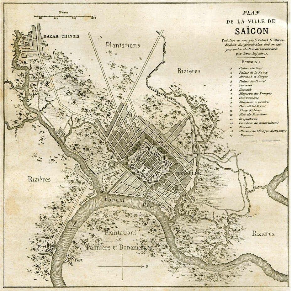 Map of old saigon