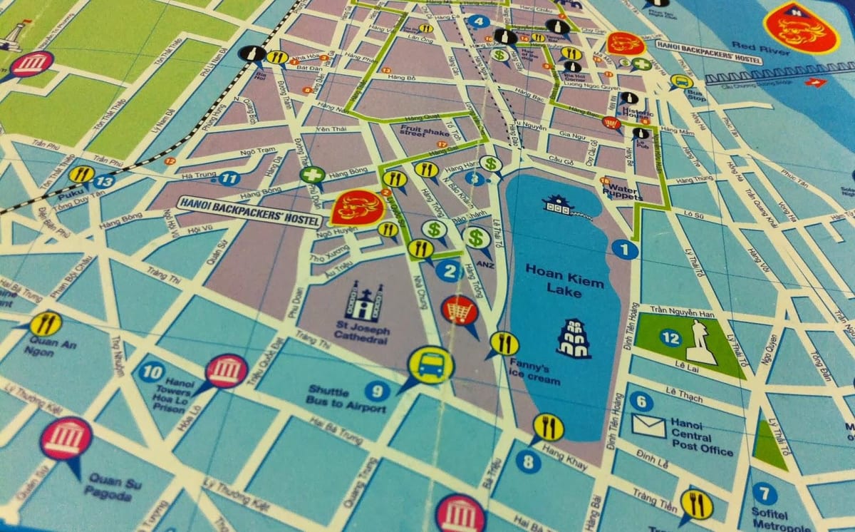 ho chi minh walking tour map