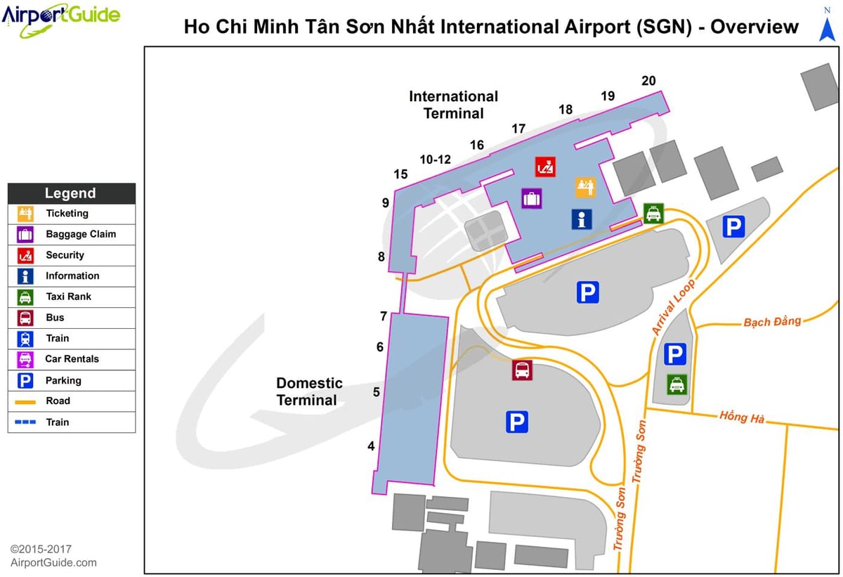 tan son nhat international airport map
