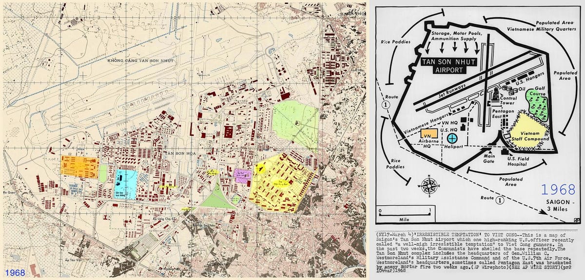 Map of tan son nhut