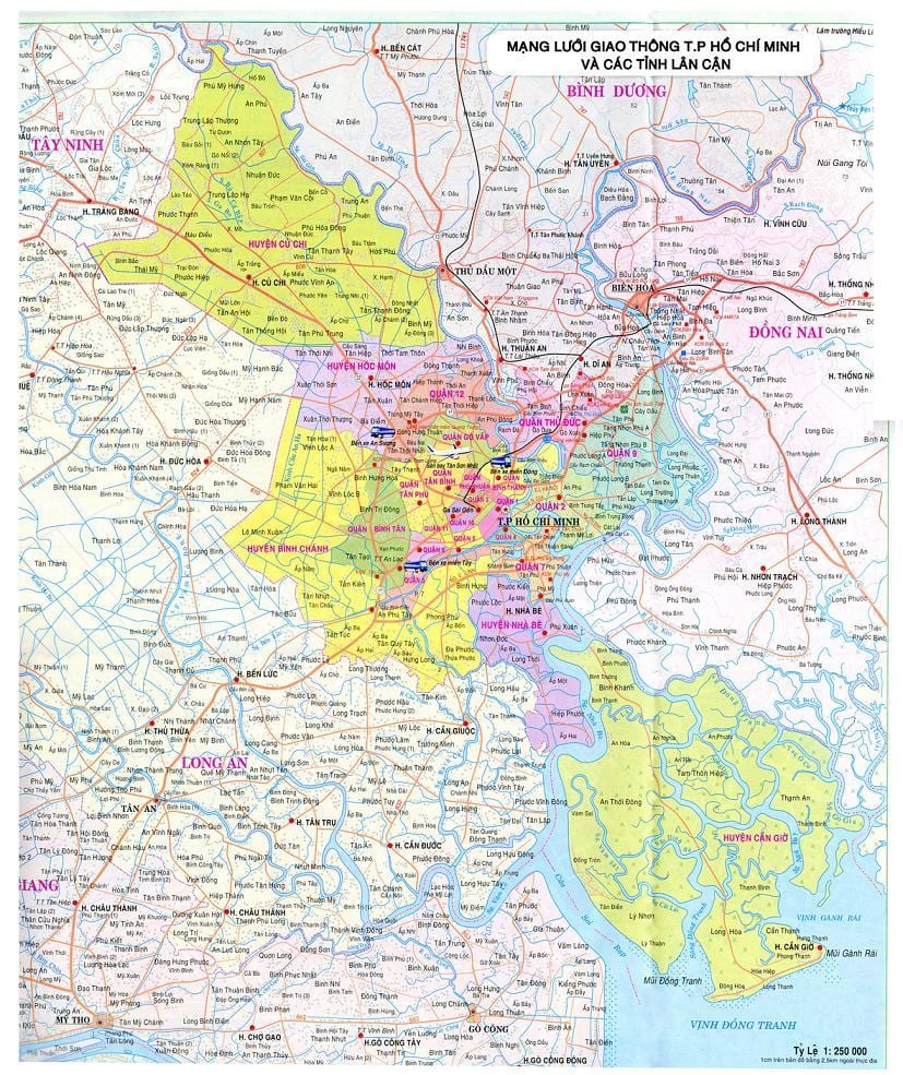 Map of tp ho chi minh